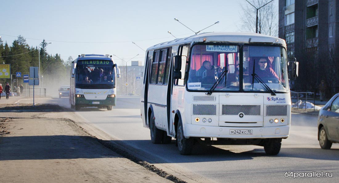 Автобус дорога Костомукша муп автотранспорт пассажиры
