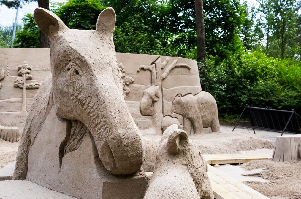 зоопарк скульптура песок 