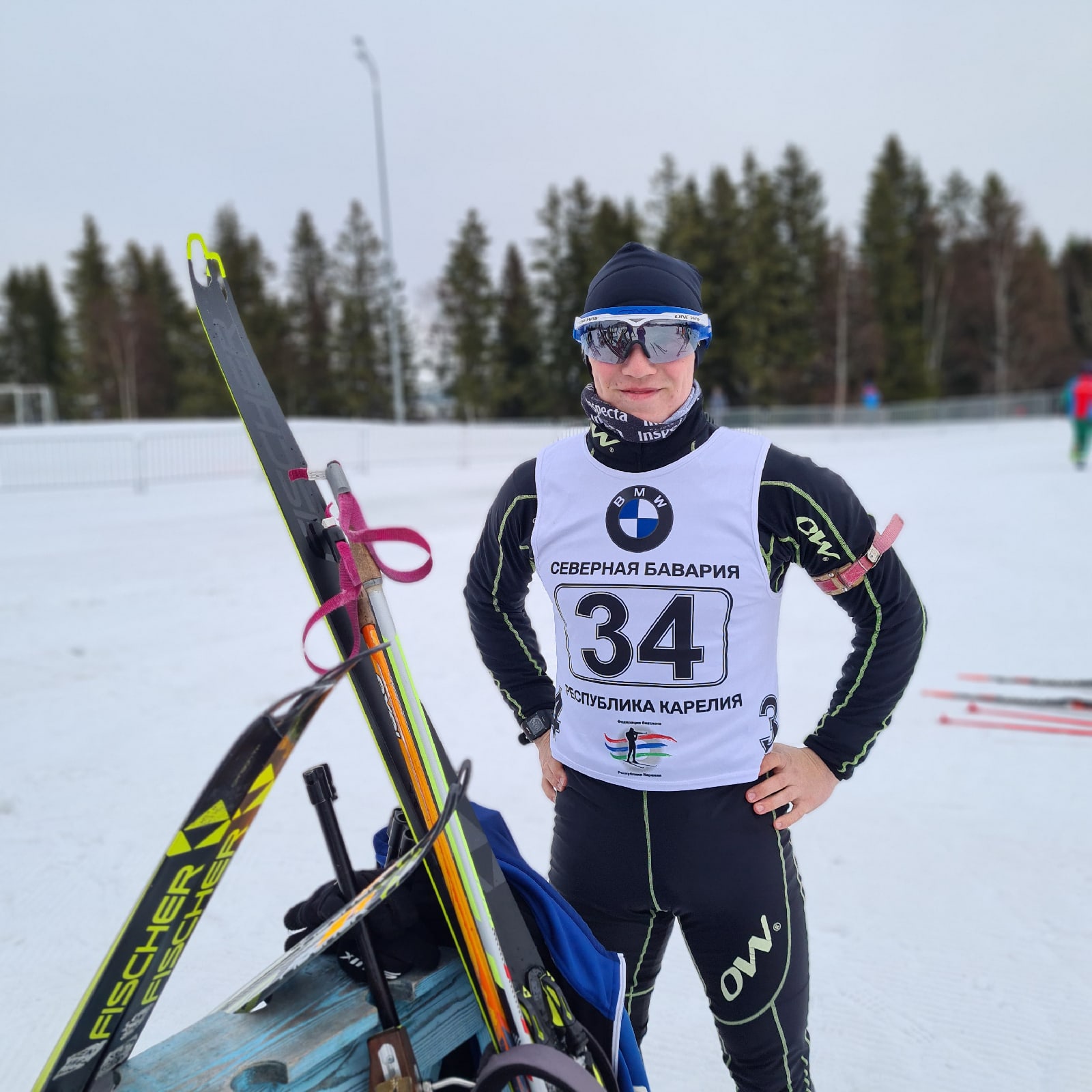 Костомукша биатлон спорт лыжи Даниил Бурсин
