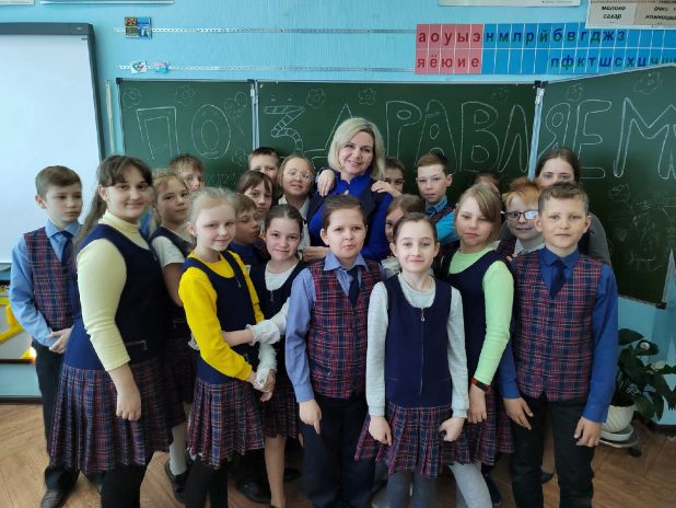 Елена Сагайдак с учениками
