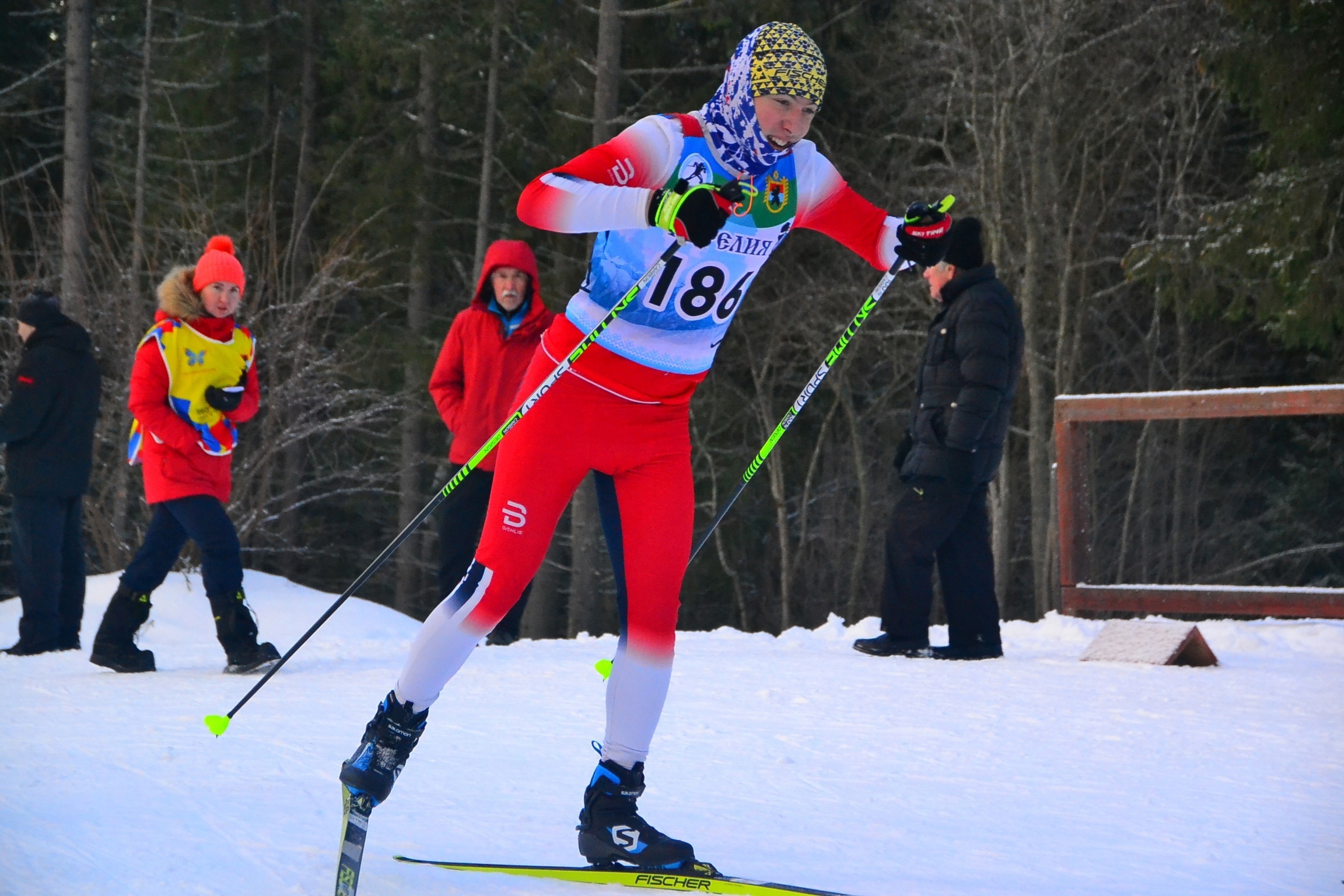 Роман Давжук занял второе место на Первенстве Карелии по лыжным гонкам