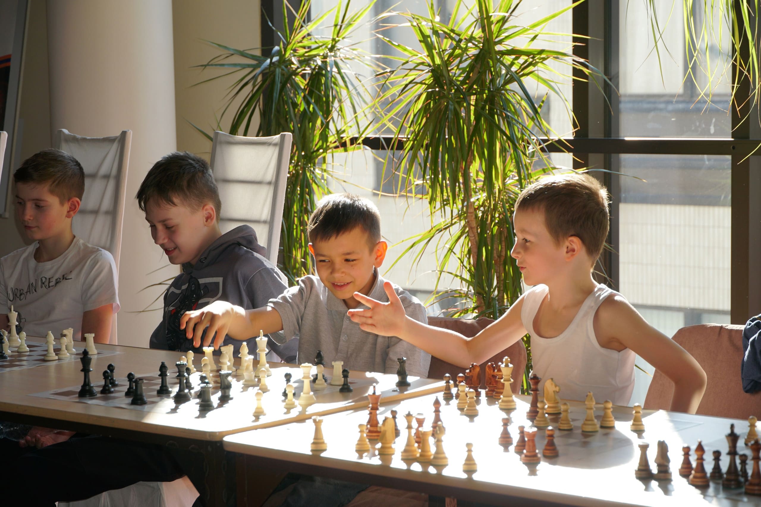 Детский сеанс одновременной игры в шахматы в Культурно-спортивном центре «Дружба»