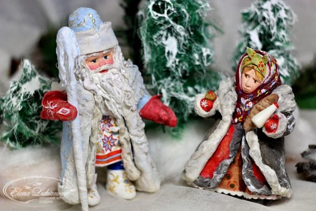 Дед Мороз и Марфушечка-душечка из сказки "Морозко"